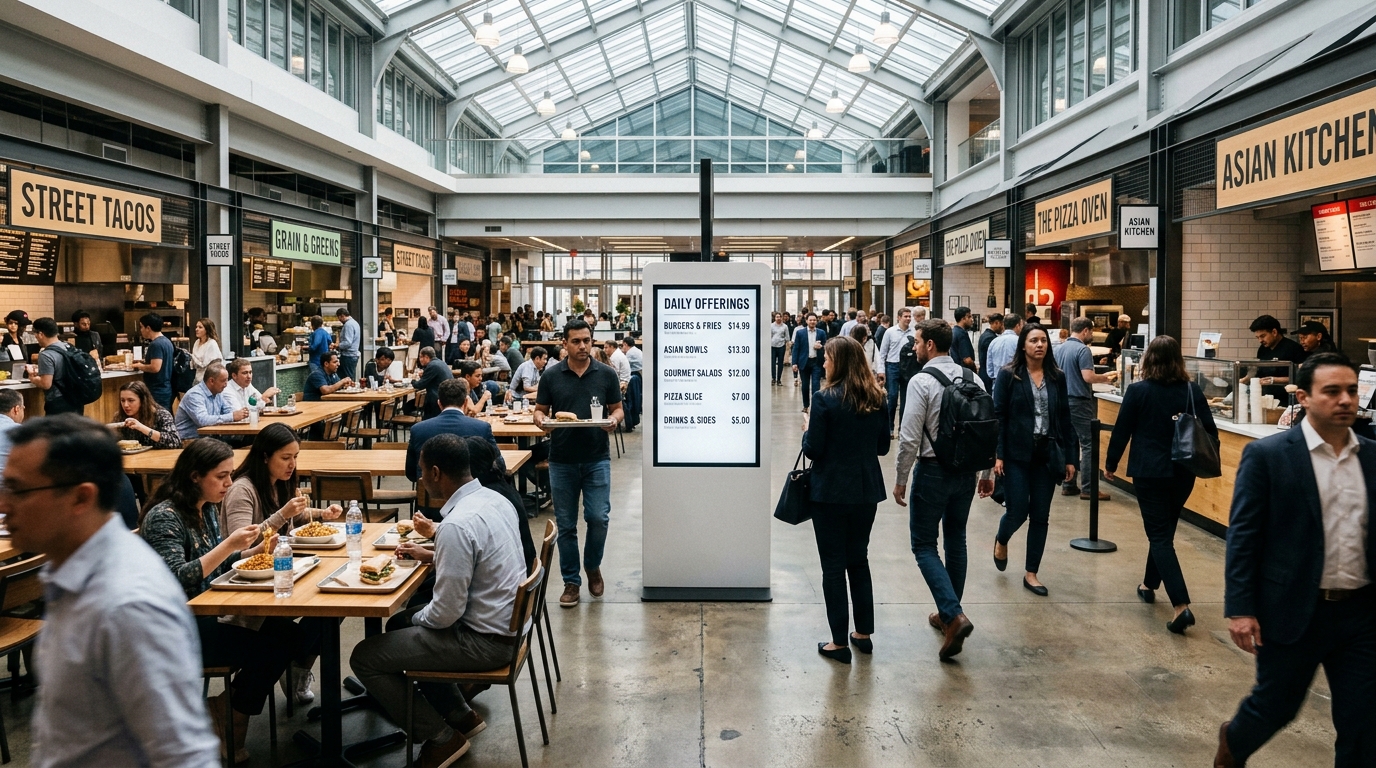 High-Traffic Food Courts